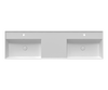 XL Lavabo Doppia Vasca 161x46