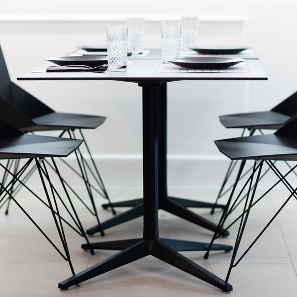 Faz Stainless Dining Table