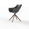Vondom - MANTA WOODEN SWIVEL ARMCHAIR